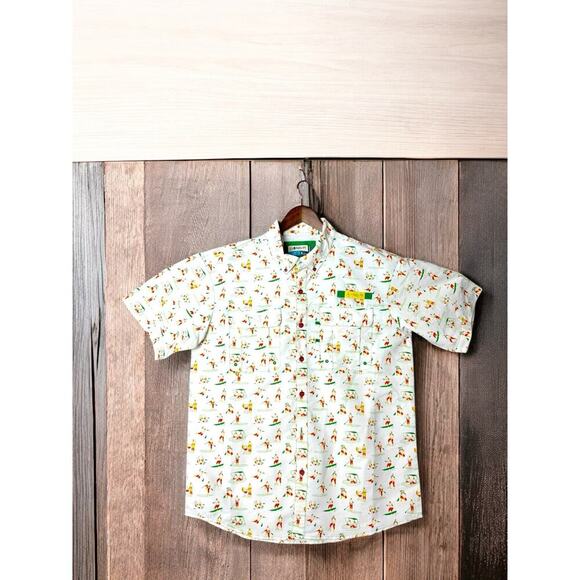 Magellan Outdoors Men's Fish Gear Button Up Short Sleeve Shirt M - Picture 1 of 15